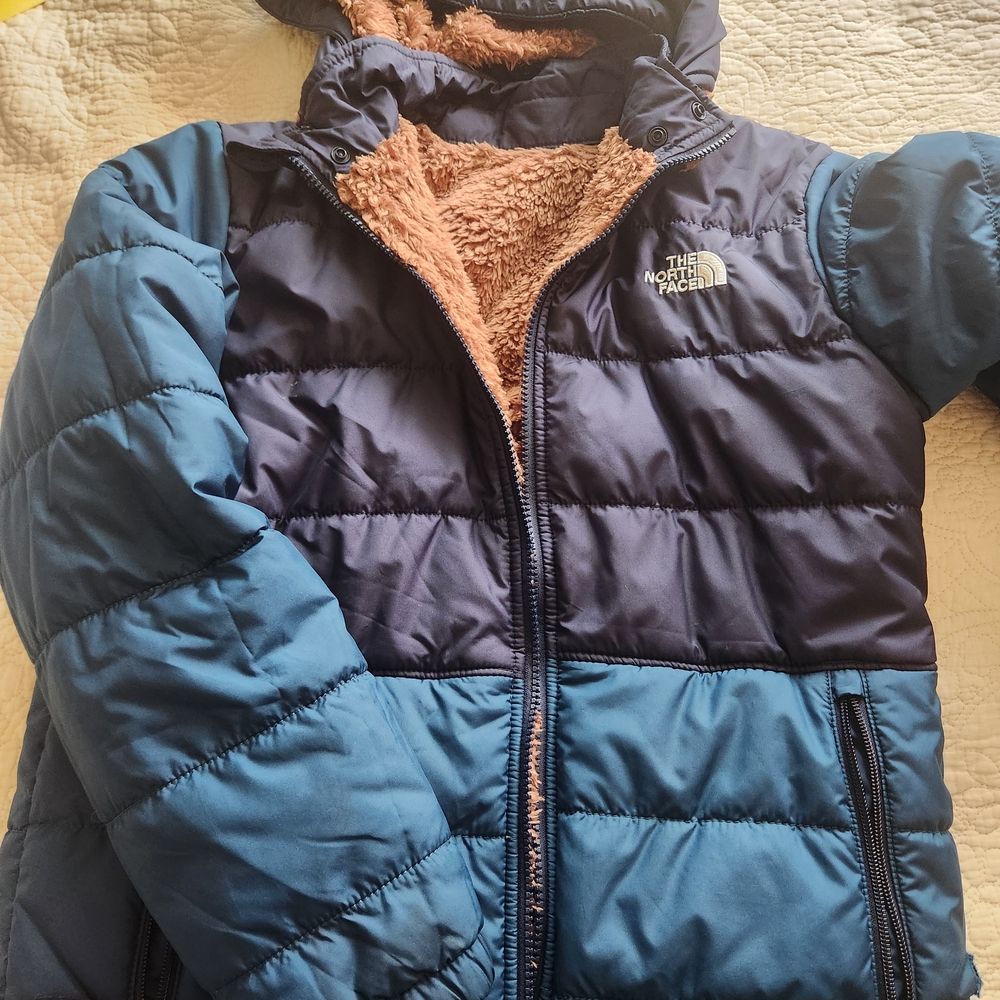 The North Face Kids Blue Puffer Jacket
